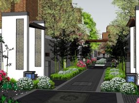 完整中式小區景觀（附模型）-5