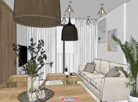 現(xiàn)代清新風格套二公寓設計-14