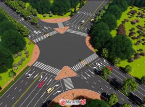 剛剛做好的一個(gè)市政路的模型，分享給大家-5